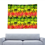 Hemp Leaf Reggae Pattern Print Tapestry