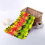 Hemp Leaf Reggae Pattern Print Towel