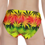 Hemp Leaf Reggae Pattern Print Women's Panties