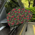 Hemp Leaves And Flowers Pattern Print Car Side Mirror Covers