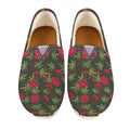 Hemp Leaves And Flowers Pattern Print Casual Shoes