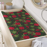Hemp Leaves And Flowers Pattern Print Changing Pad Cover
