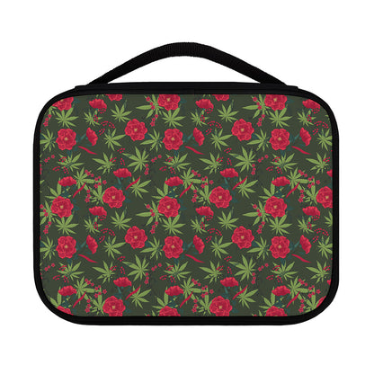 Hemp Leaves And Flowers Pattern Print Classic Bible Case