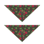 Hemp Leaves And Flowers Pattern Print Dog Bandana