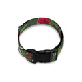 Hemp Leaves And Flowers Pattern Print Dog Collar