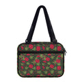Hemp Leaves And Flowers Pattern Print Double Strap Bible Bag