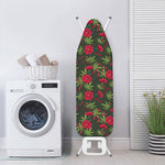 Hemp Leaves And Flowers Pattern Print Ironing Board Cover