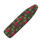 Hemp Leaves And Flowers Pattern Print Ironing Board Cover