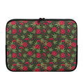 Hemp Leaves And Flowers Pattern Print Laptop Sleeve