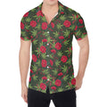 Hemp Leaves And Flowers Pattern Print Men's Shirt