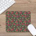 Hemp Leaves And Flowers Pattern Print Mouse Pad