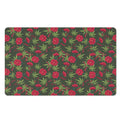 Hemp Leaves And Flowers Pattern Print Polyester Doormat