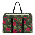 Hemp Leaves And Flowers Pattern Print Utility Tote Bag