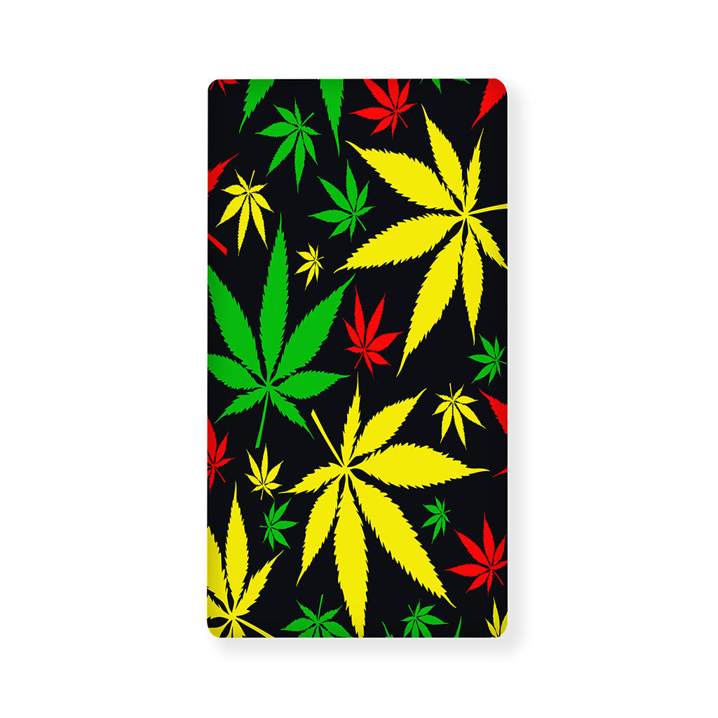 Hemp Leaves Reggae Pattern Print Baby Crib Sheet
