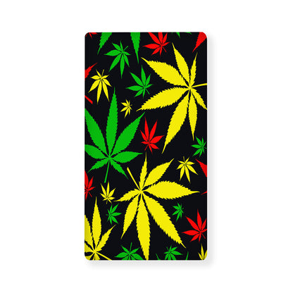 Hemp Leaves Reggae Pattern Print Baby Crib Sheet