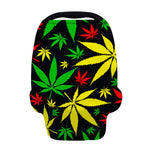Hemp Leaves Reggae Pattern Print Baby Seat Cover