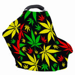 Hemp Leaves Reggae Pattern Print Baby Seat Cover