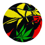 Hemp Leaves Reggae Pattern Print Basketball