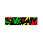 Hemp Leaves Reggae Pattern Print Bed Runner