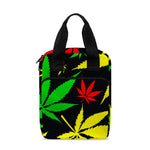 Hemp Leaves Reggae Pattern Print Bible Tote Bag