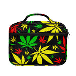 Hemp Leaves Reggae Pattern Print Briefcase Bible Bag