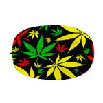 Hemp Leaves Reggae Pattern Print Car Side Mirror Covers