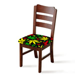 Hemp Leaves Reggae Pattern Print Chair Cushion Cover