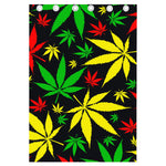 Hemp Leaves Reggae Pattern Print Curtain
