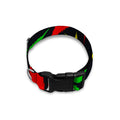 Hemp Leaves Reggae Pattern Print Dog Collar