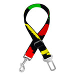 Hemp Leaves Reggae Pattern Print Dog Seat Belt