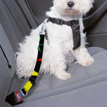 Hemp Leaves Reggae Pattern Print Dog Seat Belt