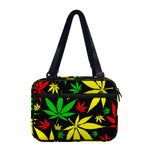 Hemp Leaves Reggae Pattern Print Double Strap Bible Bag