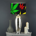 Hemp Leaves Reggae Pattern Print Drum Lamp Shade