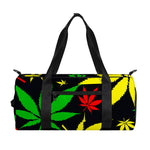 Hemp Leaves Reggae Pattern Print Gym Bag