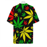Hemp Leaves Reggae Pattern Print Hawaiian Shirt