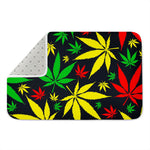 Hemp Leaves Reggae Pattern Print Indoor Door Mat