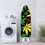 Hemp Leaves Reggae Pattern Print Ironing Board Cover