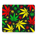 Hemp Leaves Reggae Pattern Print Mouse Pad