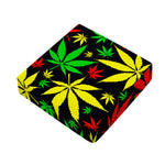 Hemp Leaves Reggae Pattern Print Outdoor Seat Cushion Cover