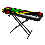 Hemp Leaves Reggae Pattern Print Piano Keyboard Cover