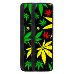 Hemp Leaves Reggae Pattern Print Refrigerator Handle Covers