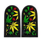 Hemp Leaves Reggae Pattern Print Skillet Handle Cover