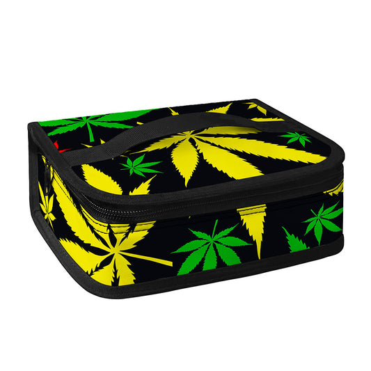 Hemp Leaves Reggae Pattern Print Small Lunch Bag
