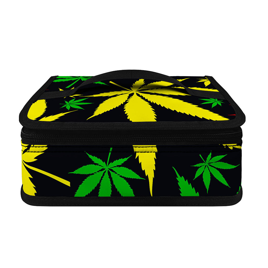 Hemp Leaves Reggae Pattern Print Small Lunch Bag