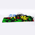 Hemp Leaves Reggae Pattern Print Sports Towel