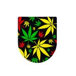 Hemp Leaves Reggae Pattern Print Toilet Lid Cover