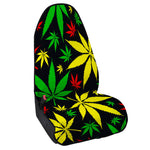 Hemp Leaves Reggae Pattern Print Waterproof Car Seat Cover