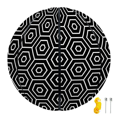 Hexagon Geometric Pattern Print Basketball