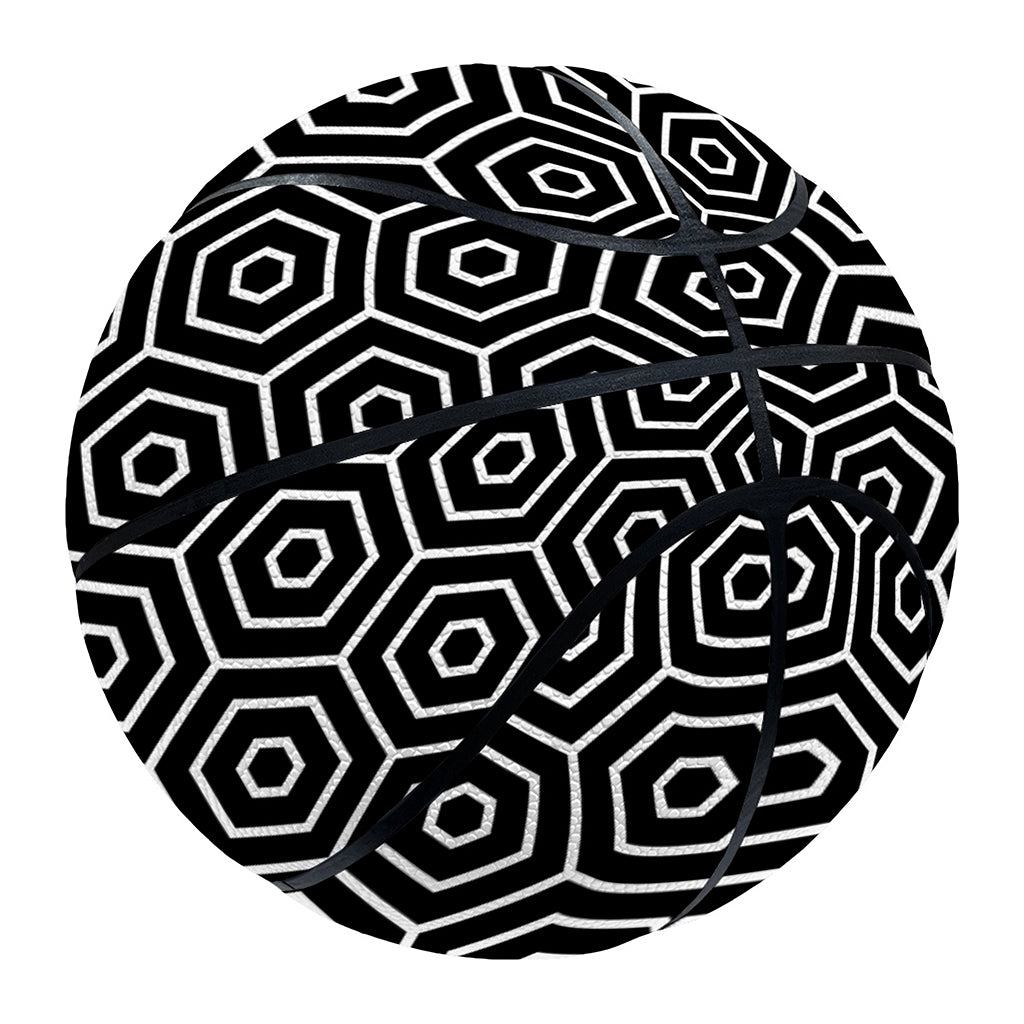 Hexagon Geometric Pattern Print Basketball