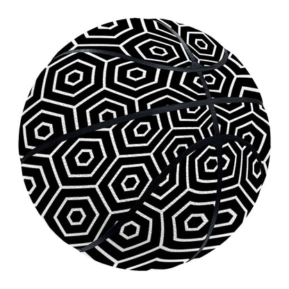 Hexagon Geometric Pattern Print Basketball